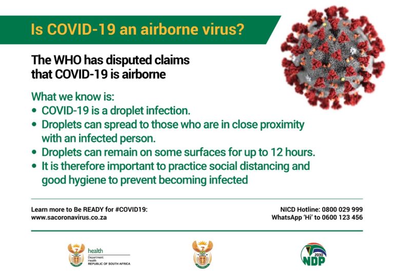 Is COVID-19 an airborne virus